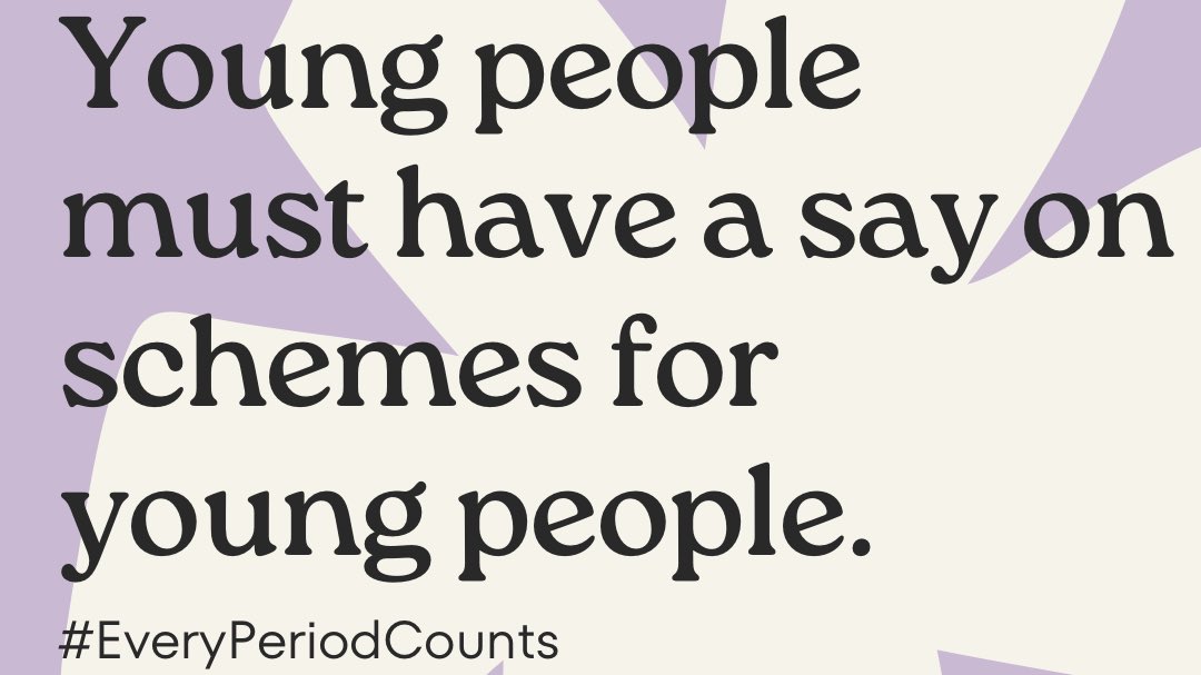 Young people have been at the heart of our #EveryPeriodCounts Campaign. As we approach part 2 of the campaign with the model toilet policy, young people will remain key in throughout as those affected most by this issue.