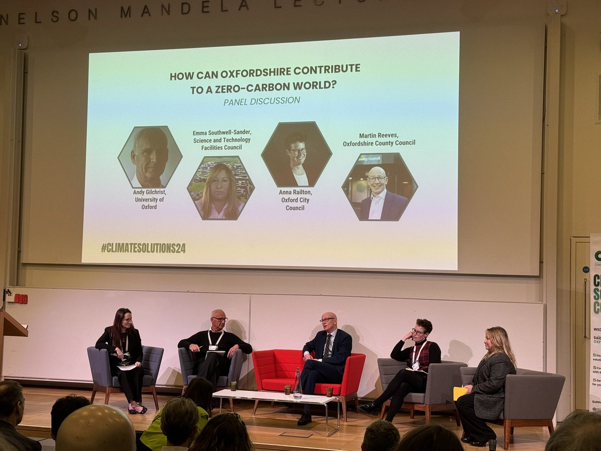 sara_le_roux's tweet photo. Great start to the #ClimateSolutions24 conference this morning with an interesting keynote by Chris Goodall followed by an excellent panel discussion. https://t.co/6ryVafqZ7P