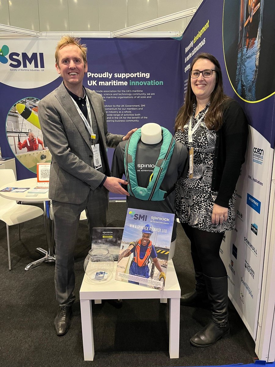 Society of Maritime Industries (@socmaritimeind) on Twitter photo Congratulations to Daniel Woods of <a href="/NOCnews/">National Oceanography Centre</a> the first winner of our <a href="/OceanologyIntl/">Oceanology International</a> prize draw with
@Spinlock_HQ
Stop by Stand S150 at #OI2024 for a chance to be entered into tomorrow's draw! Congratulations to Daniel Woods of <a href="/NOCnews/">National Oceanography Centre</a> the first winner of our <a href="/OceanologyIntl/">Oceanology International</a> prize draw with
@Spinlock_HQ
Stop by Stand S150 at #OI2024 for a chance to be entered into tomorrow's draw!