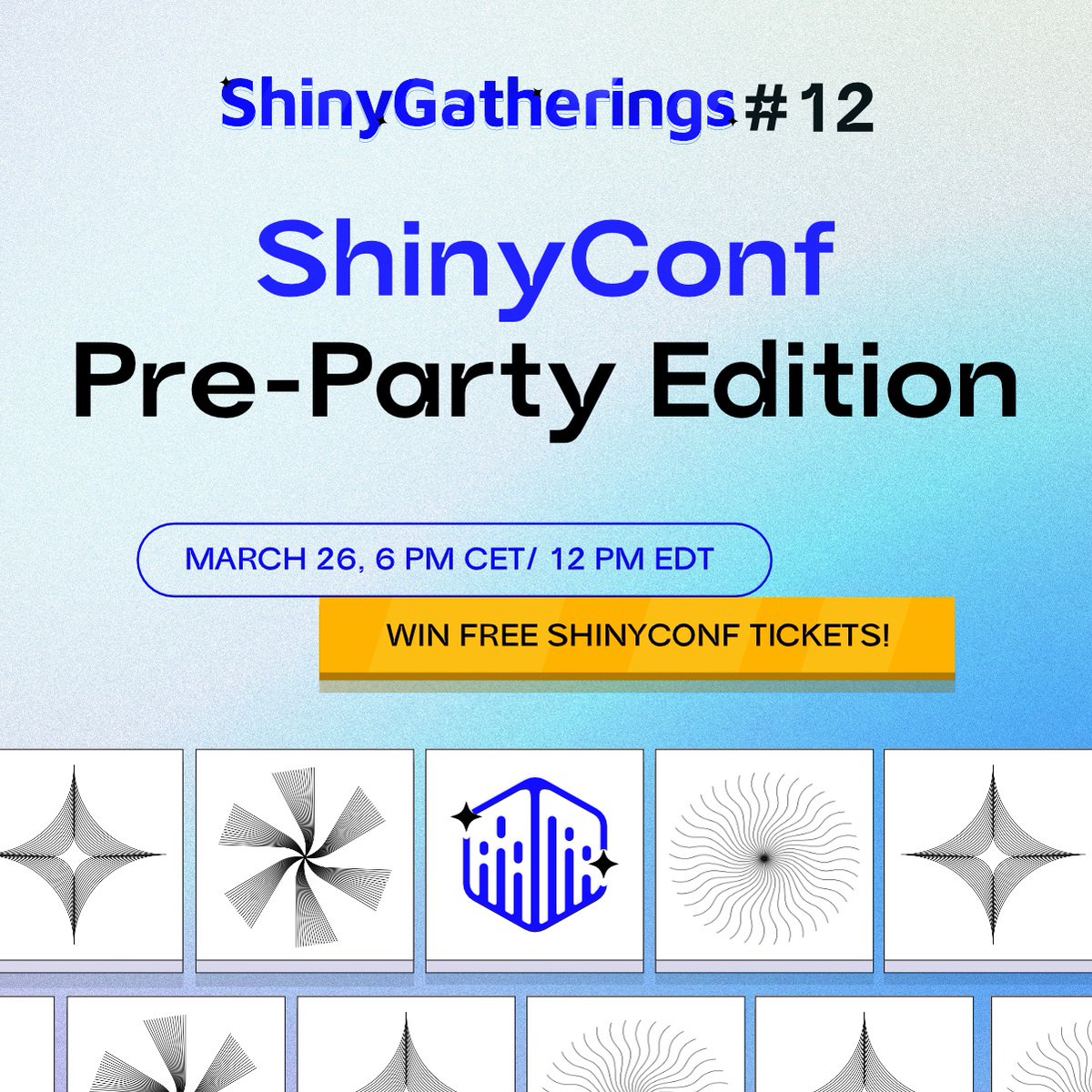 appsilon's tweet photo. Get ready for a special edition of #ShinyGathering! Join the @ShinyConf Pre-Party Edition hosted by Joanna Moćko-Łazarewicz and Deepansh Khurana on March 26th. Sneak peeks, discussions, and a chance to win FREE conference tickets await! 🌟

Register here: https://t.co/uoR8HrShAQ https://t.co/7lh8JPn5Qp