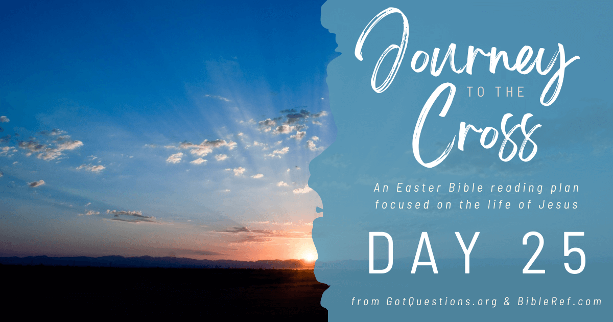 gotquestions's tweet photo. Continue to journey toward the cross with us by focusing on the life of Jesus Christ each day until Resurrection Day! Today's Bible Reading can be accessed here: https://t.co/2mGq7Yv1sG
#EasterReadingPlan #GotQuestions #BibleRef https://t.co/fw89opYfbg