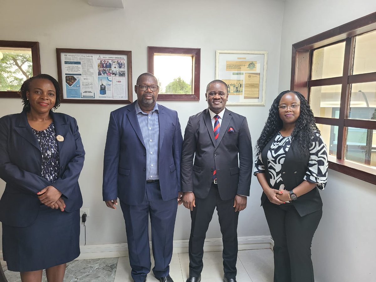 Our head Legal @allan_sempala met with the @lawsocietyofzim President of Zimbabwe, Ms. Rumbidzai Matambo, alongside the Executive Secretary, Mr. Edward Mapara, and Advocacy Manager, Ms. Patience Ndhlovu, this morning! Valuable insights shared on data protection and privacy