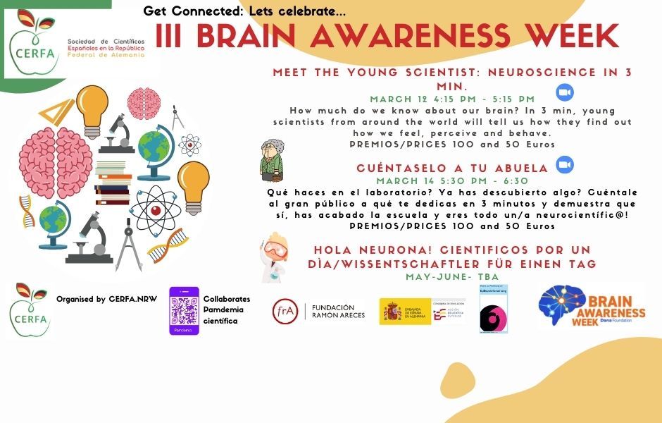 Poster with the correct times. Thursday at 5:30 #BrainAwarenessWeek