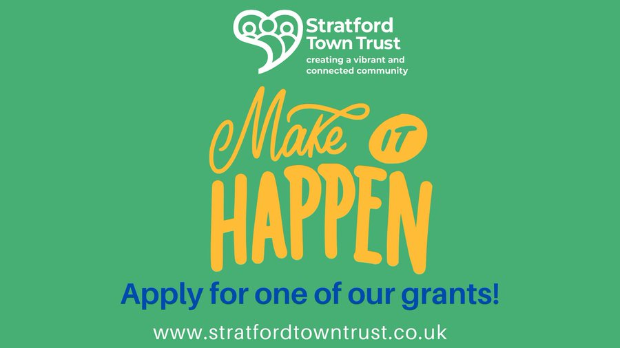Our large grants round is open! Are you a community group or charity in Stratford-upon-Avon with a great idea? Our grants can help you to make it happen! We'd love to talk to you about your ideas so get in touch. Find out more here: stratfordtowntrust.co.uk/our-grants/how…… #community #funding