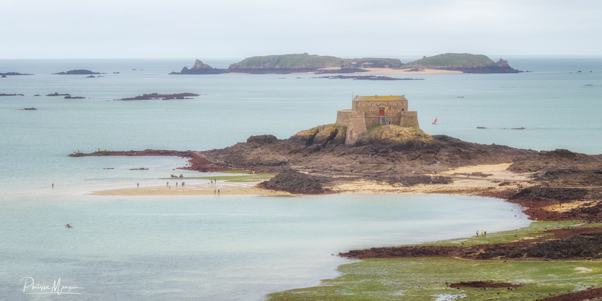 Pêche à pied autour du petit Bé pendant la grande marée du 12 Mars 2024 Avec un coefficient de 117 c'était l'occasion de se rendre autour du fort de Saint Malo pour y trouver des trésors (différents selon les pêcheurs ) #saitmalo #bretagne #grandesmarées