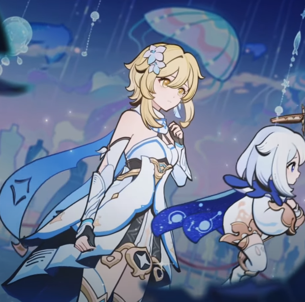 HotaruIs_Life's tweet photo. HOLY LUMINE IS PRETTTYTYTYTYTYTYT LOOK AT HERRRRR #Lumine #GenshinImpact okay srs the chiori quest was a clickbait. When are we getting traveler skin? 😭 https://t.co/vP8qf9O3hG
