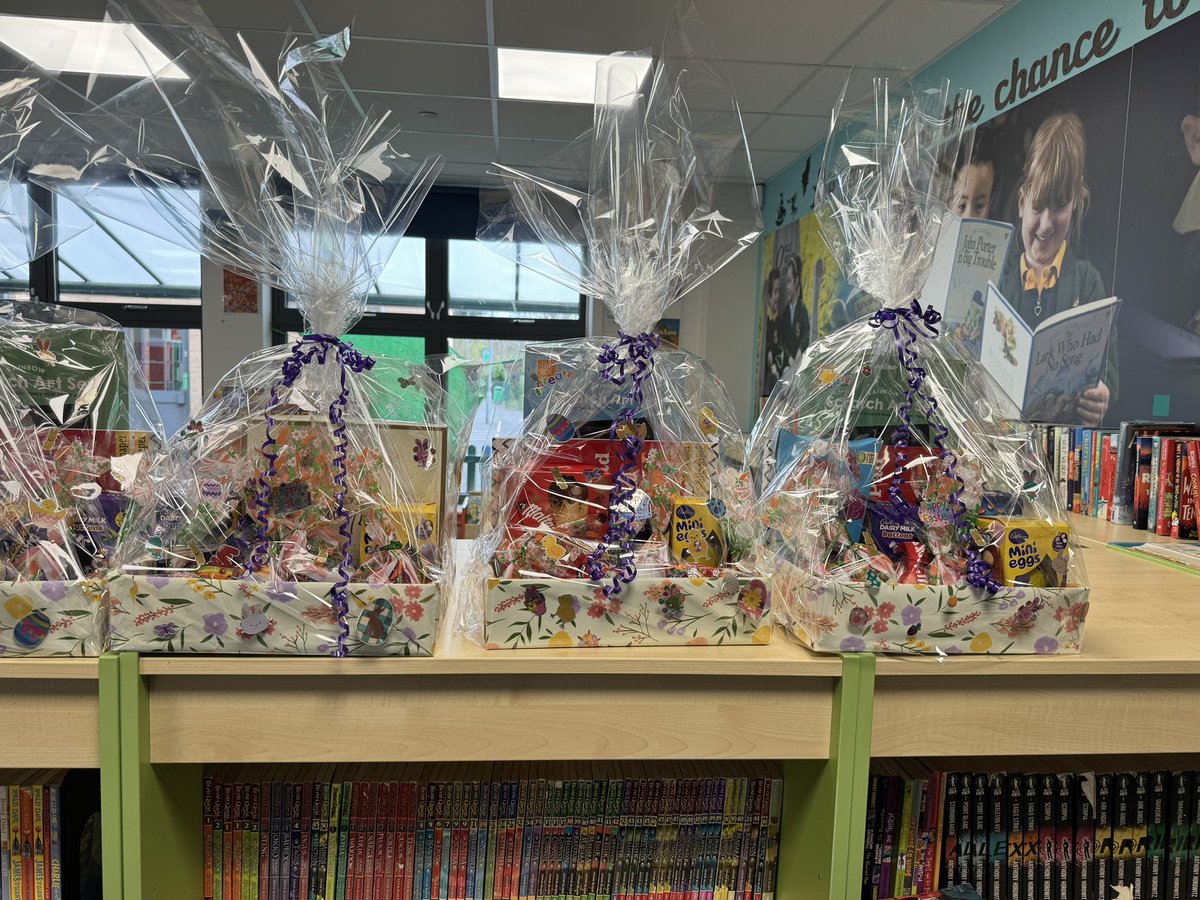 WheeliesWlps's tweet photo. Easter raffle prizes ready ! Tickets available in school , £1 a strip ! https://t.co/vHopQD5pKE
