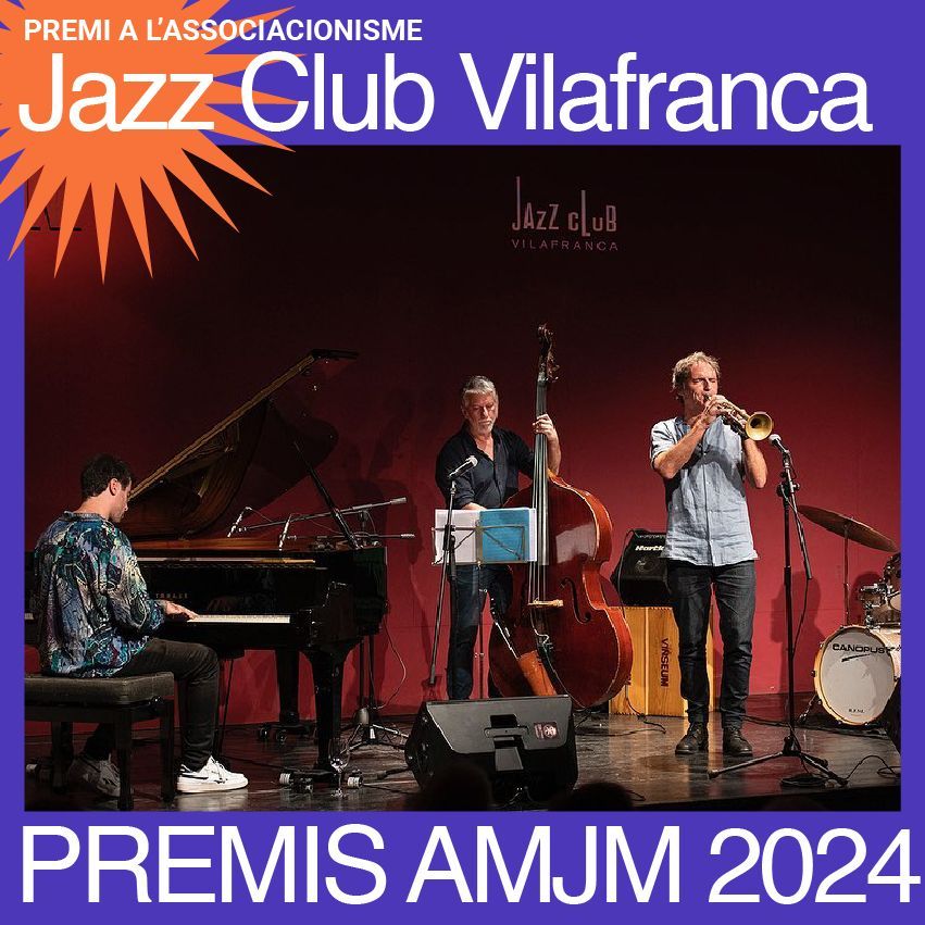 amjmcat's tweet photo. El #PremiAMJM2024 a l'Associacionisme va ser per al Jazz Club Vilafranca (@JazzClubVila).
Adrià Claramunt, vocal de la junta de l'AMJM, va fer entrega del guardó.
#AMJM #jazz #music https://t.co/wXGB6KPA5T