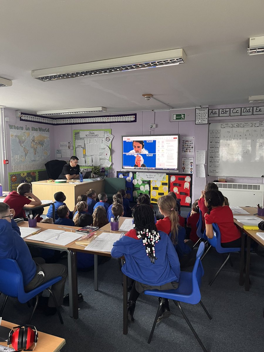 As part of ‘Step into NHS day’, Year 3/4 are taking part in a zoom call with some scientists in the NHS! 🩺🩻🥼 @eden_trust