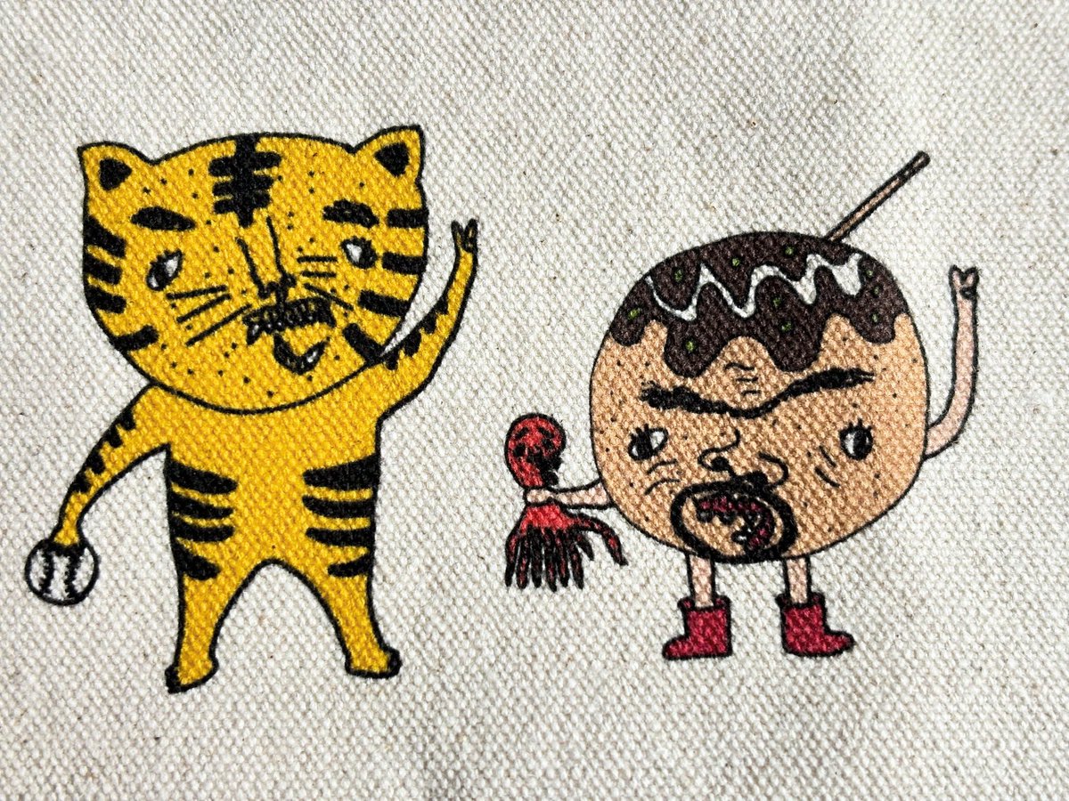 北陣親方(元天鎧鵬)が描いたランチバッグ。さすが画伯、このイラスト