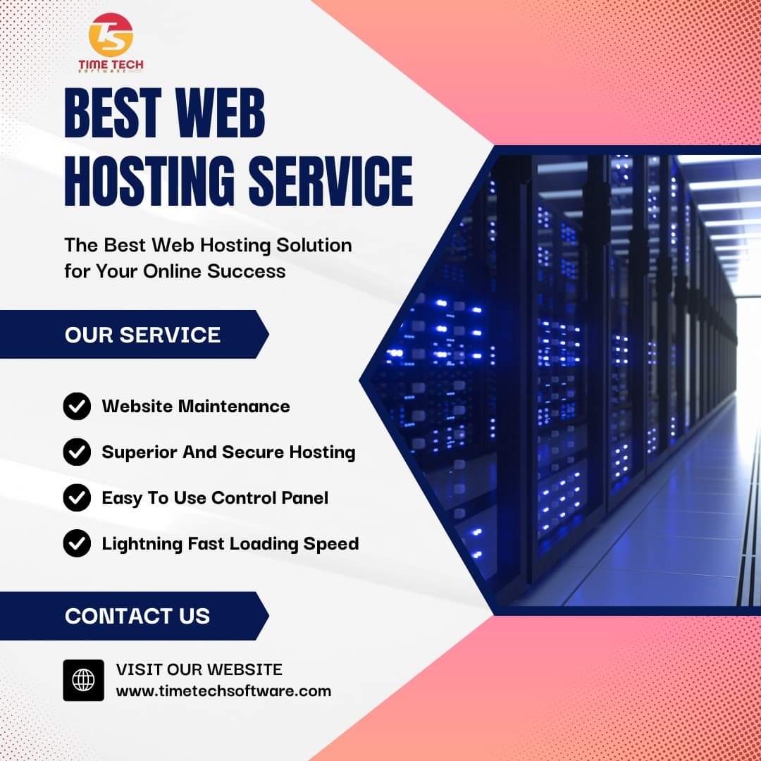 TimeTecSoftware's tweet image. &quot;Unlock seamless online performance with our top-tier web hosting services! ⚡️ Elevate your website&apos;s speed, security, and reliability with our cutting-edge solutions. Let&apos;s make your online presence a force to be reckoned with! 💻🔒 #WebHosting #Performance  #timetechsoftware&quot;