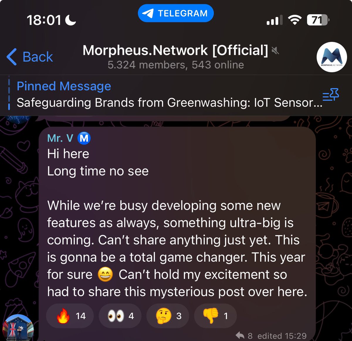 Something sensational happening for $MNW

What could be ultra-big and a game changer for @MNWSupplyChain?

Anyone dare to guess what this is about?

Mr. V (Volodymyr) who is responsible for the masternodes dev team at Morpheus just said this: