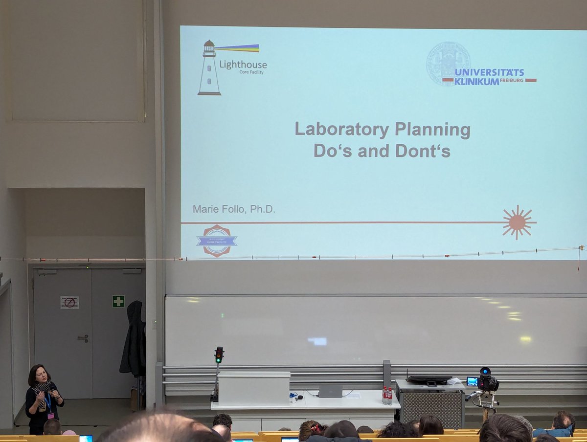 LeonorHW70's tweet photo. Marie Follo giving some tips on laboratory planning: Do's and Don'ts @Uniklinik_Fr #Flowcore @imbmainz @stratocore https://t.co/vtGX8j39Rx