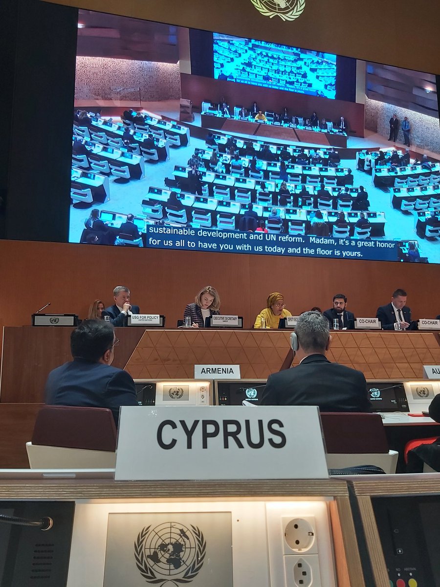 Dr Marina Ioannou Hassapi addressed today in Geneva at the UNECE SDGs High Level Forum that SDGs is for us, for our children for our planet. @UNECE , @cymoec,@CyprusInGeneva,@inaioah,#ESD, #UNESCO, @WondyAK