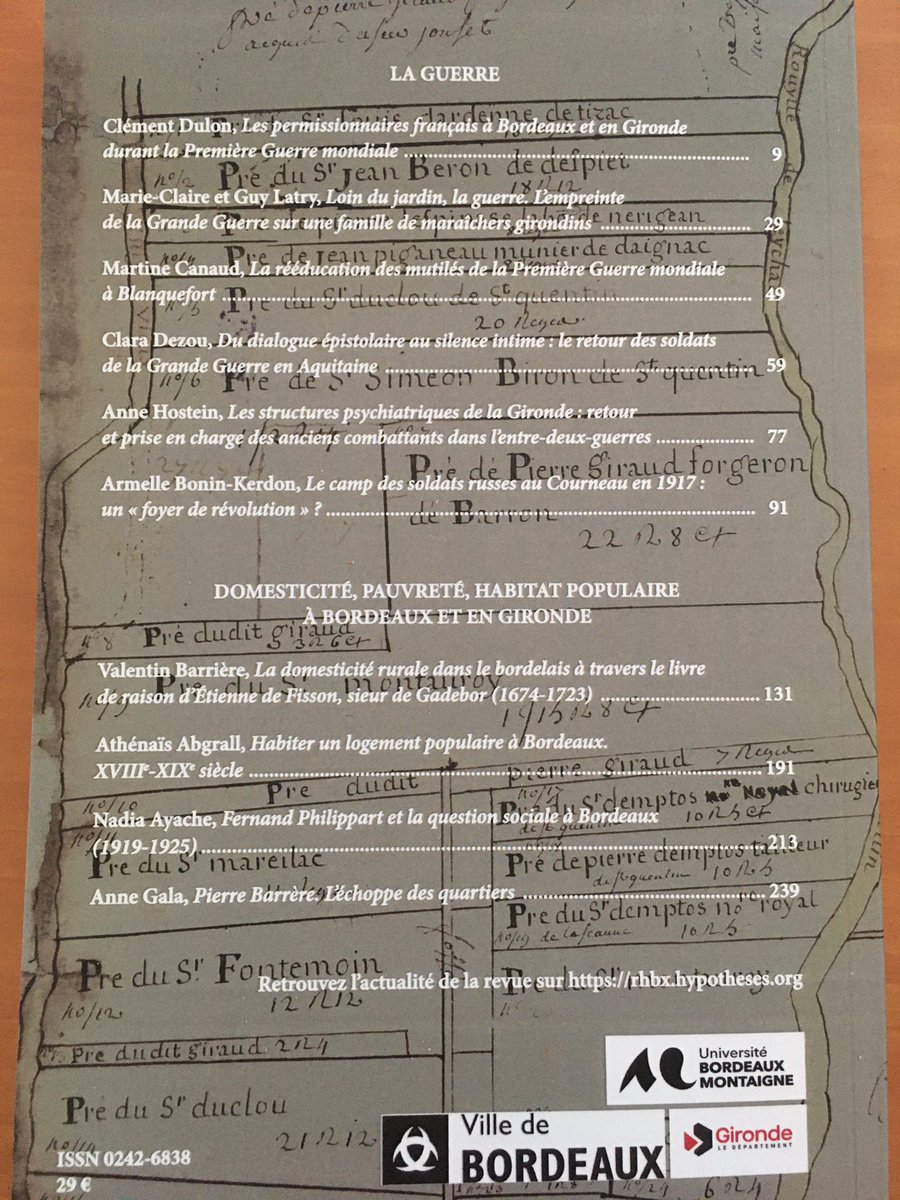 Tout chaud tout beau!

Le dernier numéro de la Revue historique de Bordeaux et du département de la Gironde vient de sortir!
En dossier not. :
La guerre de 1914-1918 en Gironde
<a href="/gironde/">Gironde</a>
<a href="/SO_Bordeaux/">Sud Ouest Bordeaux</a>
<a href="/bxbibs/">Bibliothèques de Bordeaux</a>
<a href="/CmiDocBx/">Documentation Bordeaux</a> 
 <a href="/UBMontaigne/">Université Bordeaux Montaigne</a>
<a href="/UNAEditions/">UN@ en libre accès @plateforme-una.bsky.social</a>