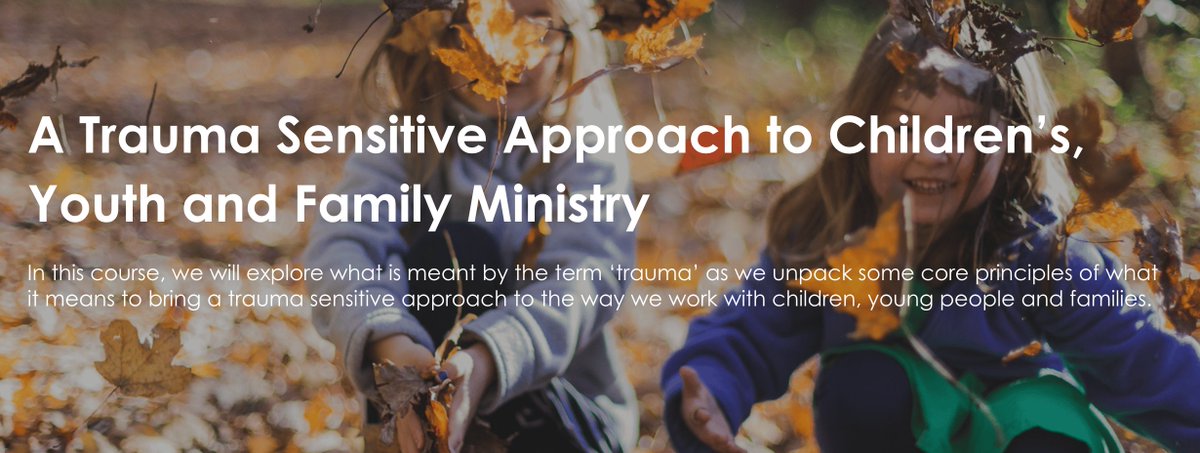 A Trauma Sensitive Approach to Children's, Youth and Family Ministry - a FREE course. Do please share @Youthscape @RachelGardnerRA @martinsaunders @krishk @MadsDavies @lucybmoore @revmaryhawes cym.thinkific.com/courses/a-trau…