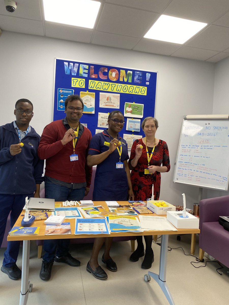 Welcome to #NoSmokingDay2024 ⁦@OxleasNHS⁩ all day event at Hawthornes QMS lots of resources available. Great conversations with teams and some brilliant quit success stories. #QuitForGood #SmokeFreeLife #BreatheEasy #HealthFirst