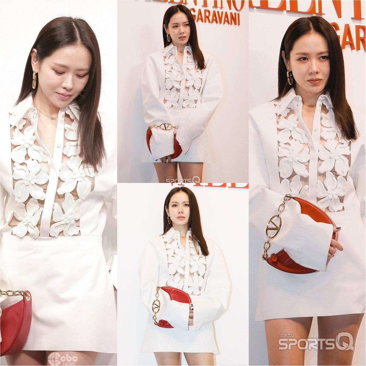 S L A Y I N G. 
#SonYeJin 
#SONYEJINxVALENTINO 
#ValentinoLÉcole