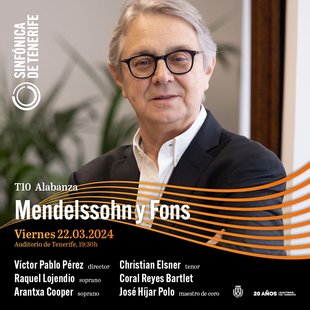 💥Su estreno en 1840 fue un espectáculo.
➕de 2.000 invitados asistieron a la iglesia de Santo Tomás en Leipzig para #Alabanza (Lobgesang), la Sinfonía nº 2 de Mendelssohn.
💫Revive nuevamente esta obra el 22 de marzo en el <a href="/Auditoriotfe/">Auditorio de Tenerife</a>
🎟️Entradas: cutt.ly/RwV09ifo