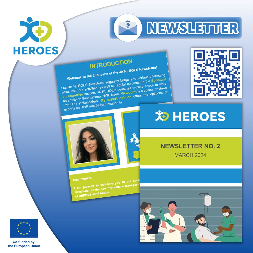 📢 The 2nd issue of our Newsletter @JA_HEROES is here! 🆕If you missed the chance to subscribe and are interested in important news and interesting articles, check out the 2nd issue here: ➡️ bit.ly/heroes-newslet… 🇪🇺 #EU4Health #HealthUnion 🇪🇺 @EU_Health @EU_HaDEA