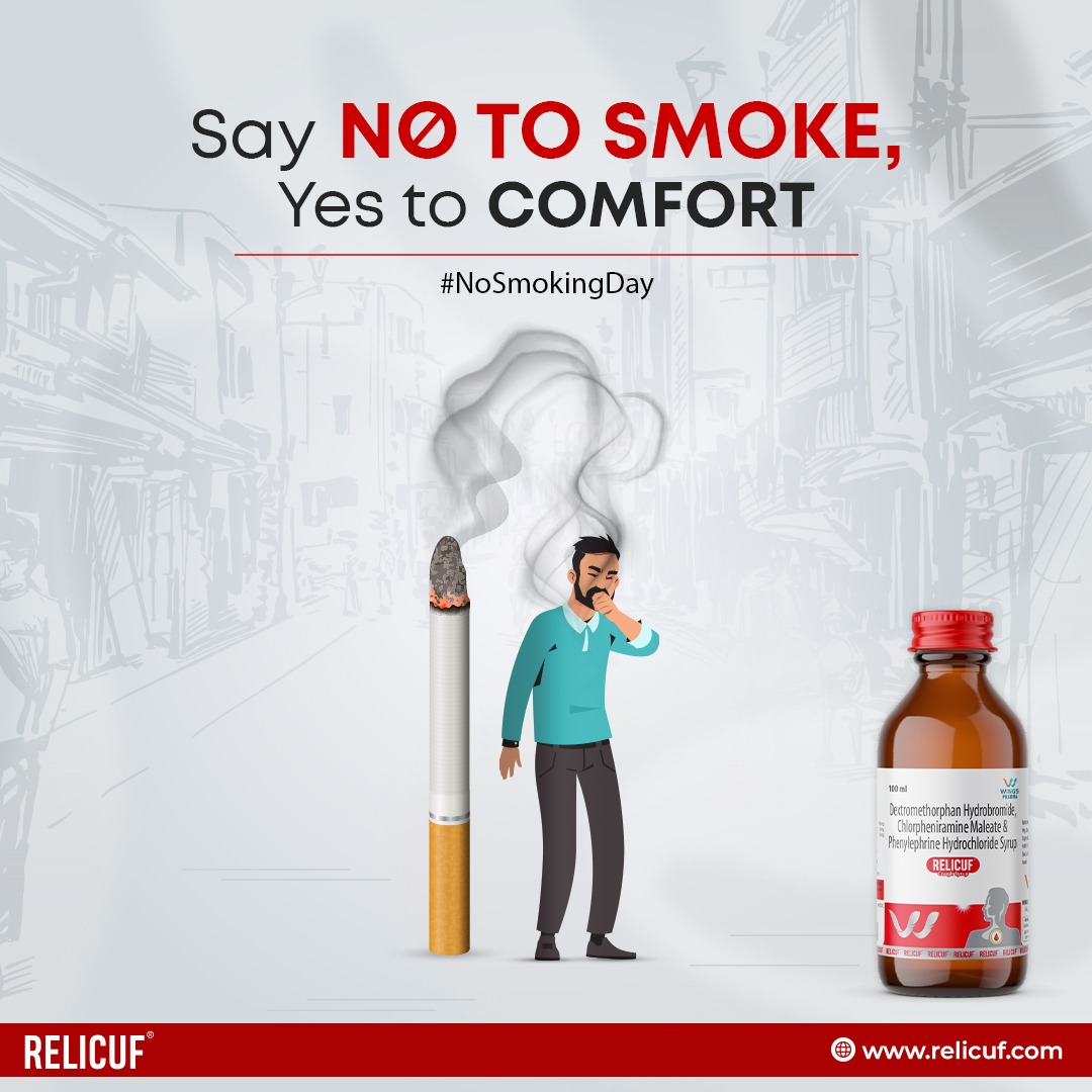 relicuf's tweet photo. Avoid cigarettes to enjoy a breath of fresh air! Relicuf Cough Syrup is your trusted ally for soothing relief from cough. Breathe easy and embrace wellness. #NoSmokingDay

Click here to know more: https://t.co/T3JmmL6Dts

#NoSmokingDay2024 #NoSmoke #SmokeFree #Relicuf https://t.co/O2Cb1bIUFb