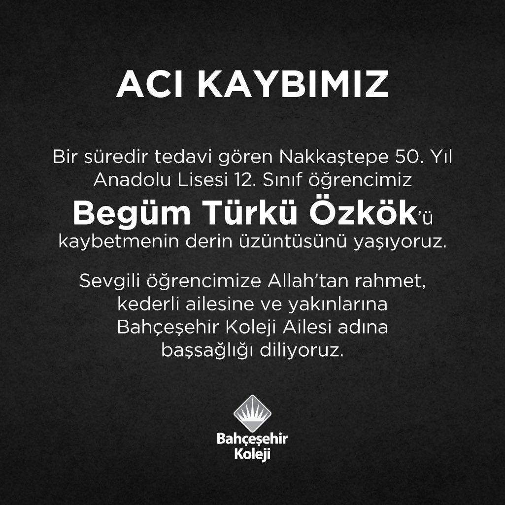 🖤 Acı Kaybımız…