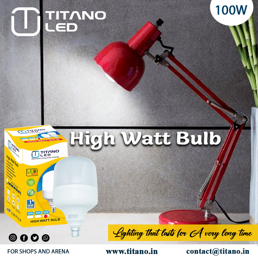 Titano LED Lights
High Watt Bulb (100W)
Contact @titano.in
#highwattbulb #bulb #restime #ledlighting #lighting #lights #light #interiordesign #homedecor #lightingdesign #design #ledlight #slimlights #flexilight #bulb #ledlight #ledbulb #highwatt #brighteveryday #Brightness