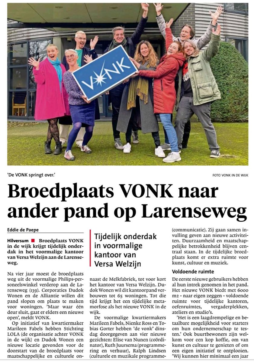 Ed Bakker (@geuzenbuurt) on Twitter photo Tijdelijke onderdak voor Vonk en straks ook andere organisaties.Woningnood in <a href="/GemeenteHsum/">Gemeente Hilversum</a> is al enorm groot. Asielzoekers en Oekrainers en nu ook dit soort organisaties gaan voor.<a href="/dudokwonen/">Dudok Wonen</a> ? Leg dat maar eens aan de bewoners uit. Tijdelijke onderdak voor Vonk en straks ook andere organisaties.Woningnood in <a href="/GemeenteHsum/">Gemeente Hilversum</a> is al enorm groot. Asielzoekers en Oekrainers en nu ook dit soort organisaties gaan voor.<a href="/dudokwonen/">Dudok Wonen</a> ? Leg dat maar eens aan de bewoners uit.