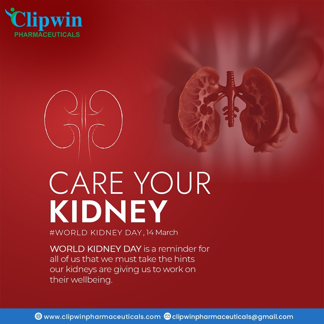 Clipwinpharma's tweet photo. Take charge of your health this
World Kidney Day by spreading awareness and
combating kidney disease effectively.
-
-
-
-
-
-
#stayinformed #stayhealthy #WorldKidneyDay
#KidneyHealth #KidneyDiseaseAwareness
#TakeChargeOfYourHealth #LoveYourKidneys
#HealthyLiving #clipwinpharma https://t.co/8iJN5xDNgB
