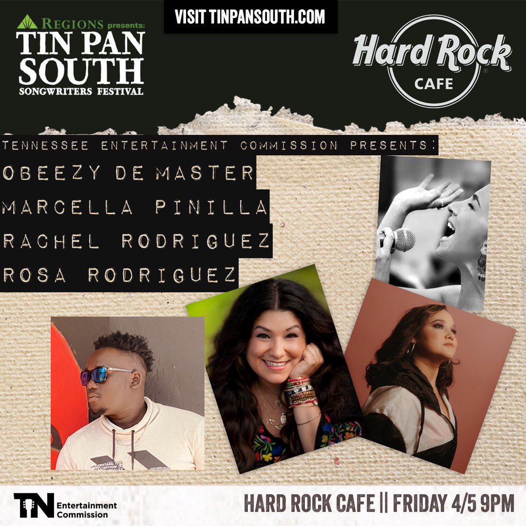 Obeezydemaster's tweet photo. Tin Pan South songwriting festival is back in Nashville April 2-6 and your very own Obeezy De Master will be performing live at the @hrcnashville . On April 5th, come vibe to the acoustic sounds of #auma and some new unreleased tracks. Ticket info in bio. https://t.co/pkqDoERrr2