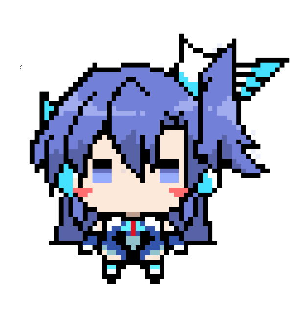 初ドット描いてみた。これでグッズ作りたい…とか急に思ってしまった 
