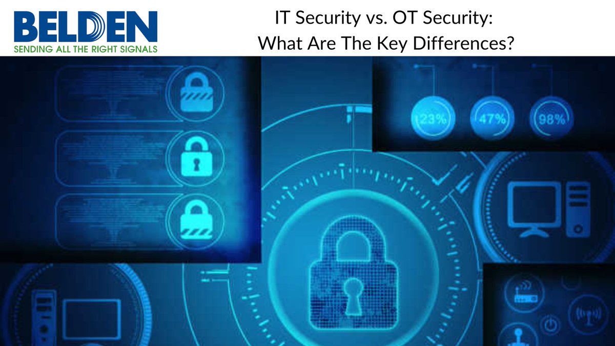 JAYCOR9's tweet photo. When most people think about cybersecurity, IT security comes to mind—but OT security is also crucial to protect digital assets and critical infrastructure.
Read more about IT Security vs. OT Security here - https://t.co/IYDvHmOR5E
#JAYCOR #Belden #Blog #ITvsOTSecurity https://t.co/GuKStM1F8M