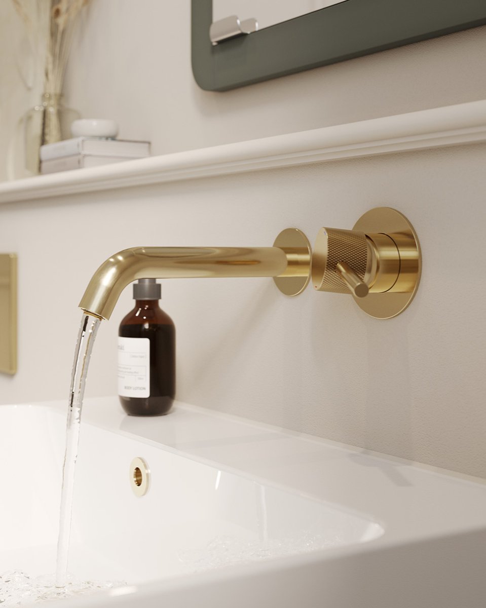 Revamp your bathroom with our chic wall-mounted mixers! Maximize space & elevate style. #SaneuxStyle #ModernBathrooms #SpaceOptimization #saneux #bathroomforlife