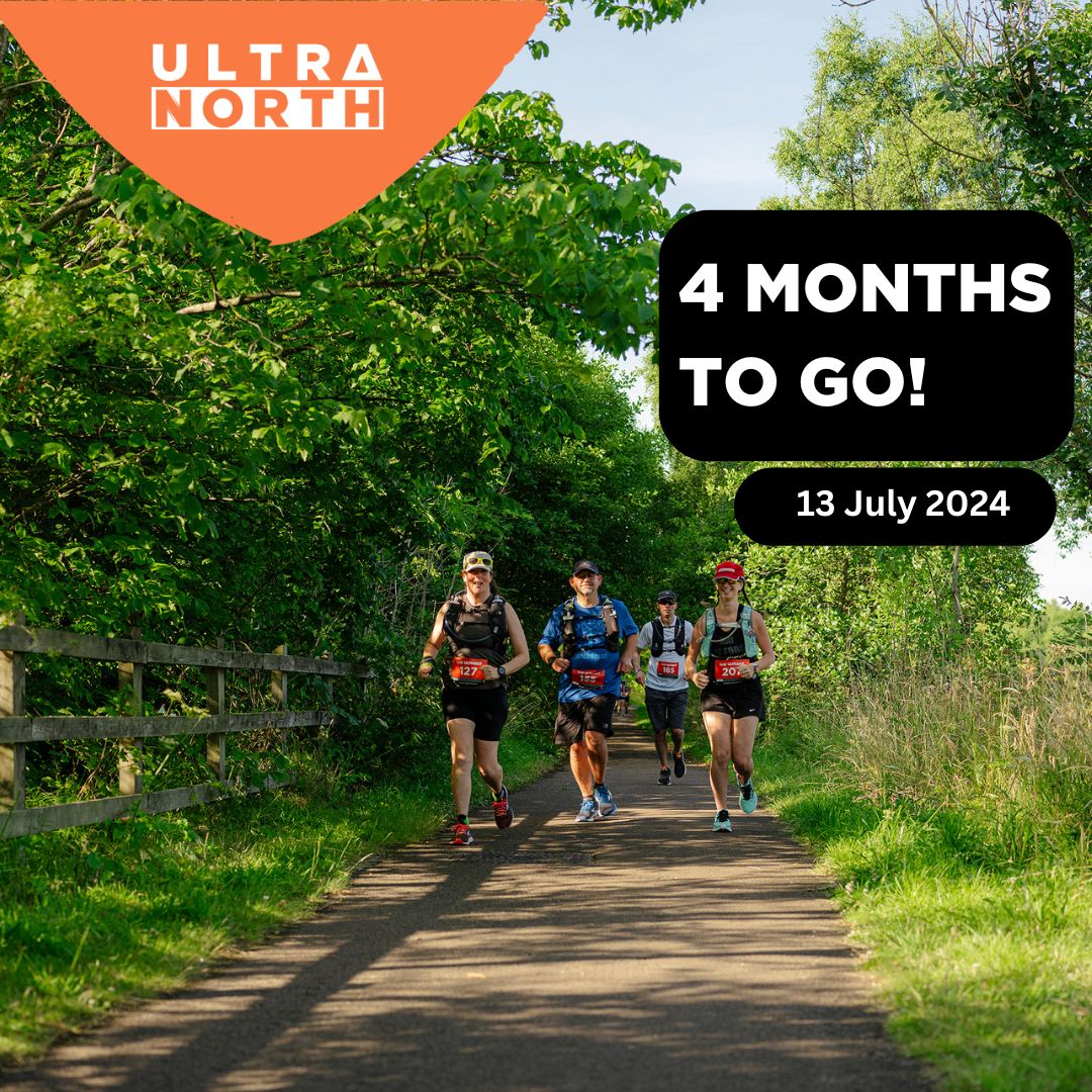 🚨4 months to go until Ultra North!🚨 What you get: ➡️A fully signed route for both distances ⌛Chip timing 🗺️GPX file of the route 🍌Checkpoints/aid stations along the course with food and drinks ⚕️Medical Support 🏅Exclusive finishers medal 👕Exclusive finishers tee