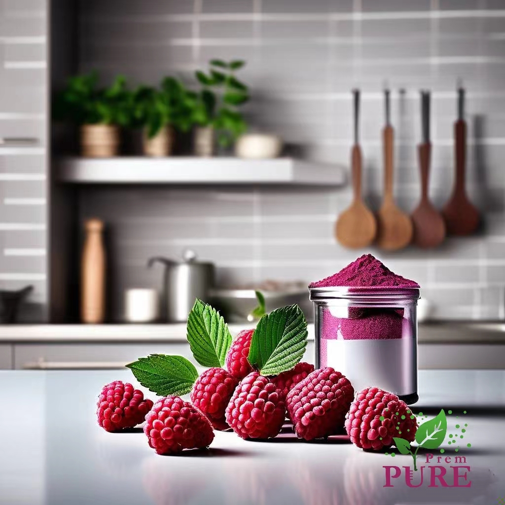 PremPureBio's tweet image. #RubusidaeusL.#Raspberryextract
Raspberry extract powder, derived from red raspberries (Rubus idaeus), has gained significant attention for its rich bioactive compounds and potential health benefits. Red raspberries are known for their high concentration of polyphenols