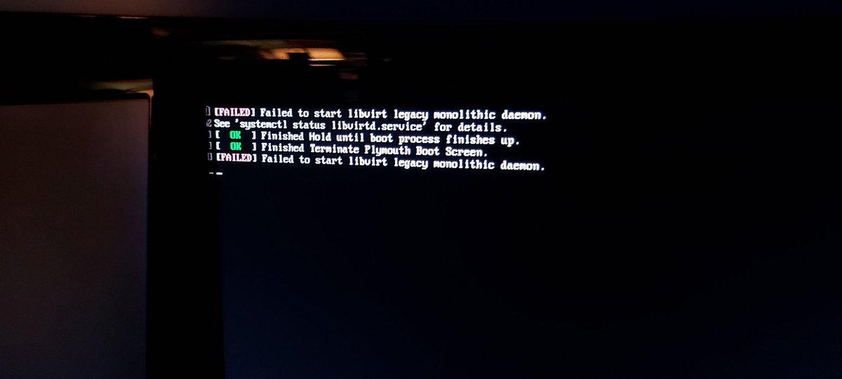 CircularTonic's tweet image. Looks like my Manjaro install is boot softlocked. Any suggestions? #linux #manjaro #linuxhelp