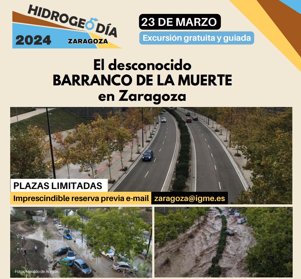 GeografosAragon's tweet photo. #Geoexcursion | Descubre la dinámica y los riesgos del #barranco de la muerte en #Zaragoza con esta #excursion guiada en el #hidrogeodia 2024. Registro GRATIS antes del 20-Marzo ¡Plazas limitadas! Organizan @IGME1849 @CSIC @ge_aih 🌍 Info y registro 👉 https://t.co/MtOuHbB7fH https://t.co/FnQRYEtL9u