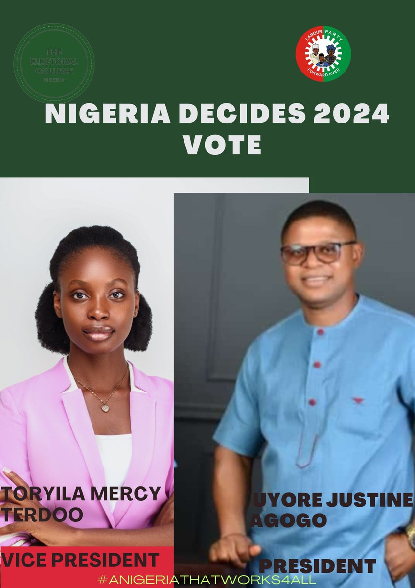 AUyore's tweet photo. The team to make Nigeria work for all @electoralcollng 
 🗳 Vote for the Labour Party 
#ANigeriaThatWorks4All is possible https://t.co/VxSSASCmEM