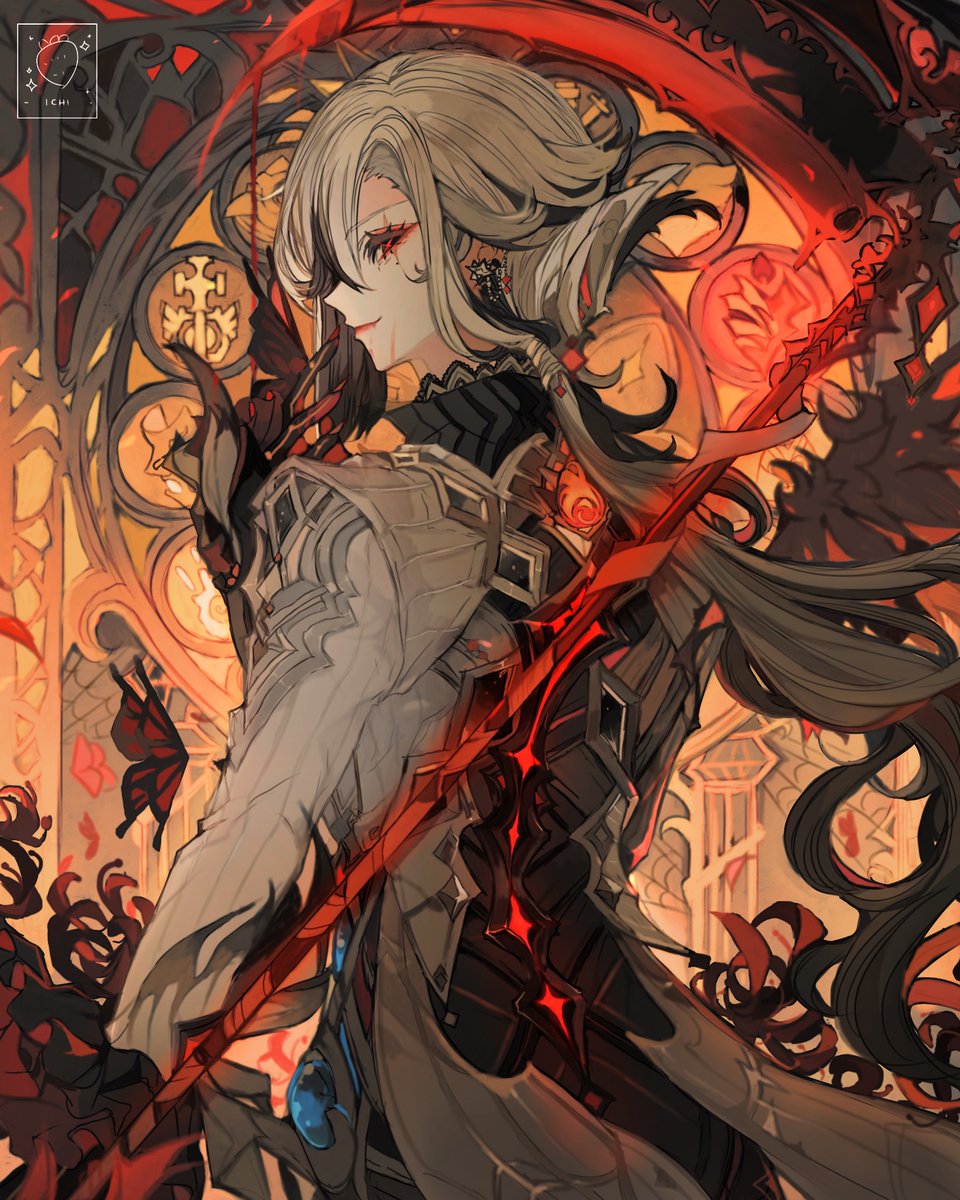 ange de la mort
.
Arlecchino 
.
#Arlecchino #art #GenshinImpact