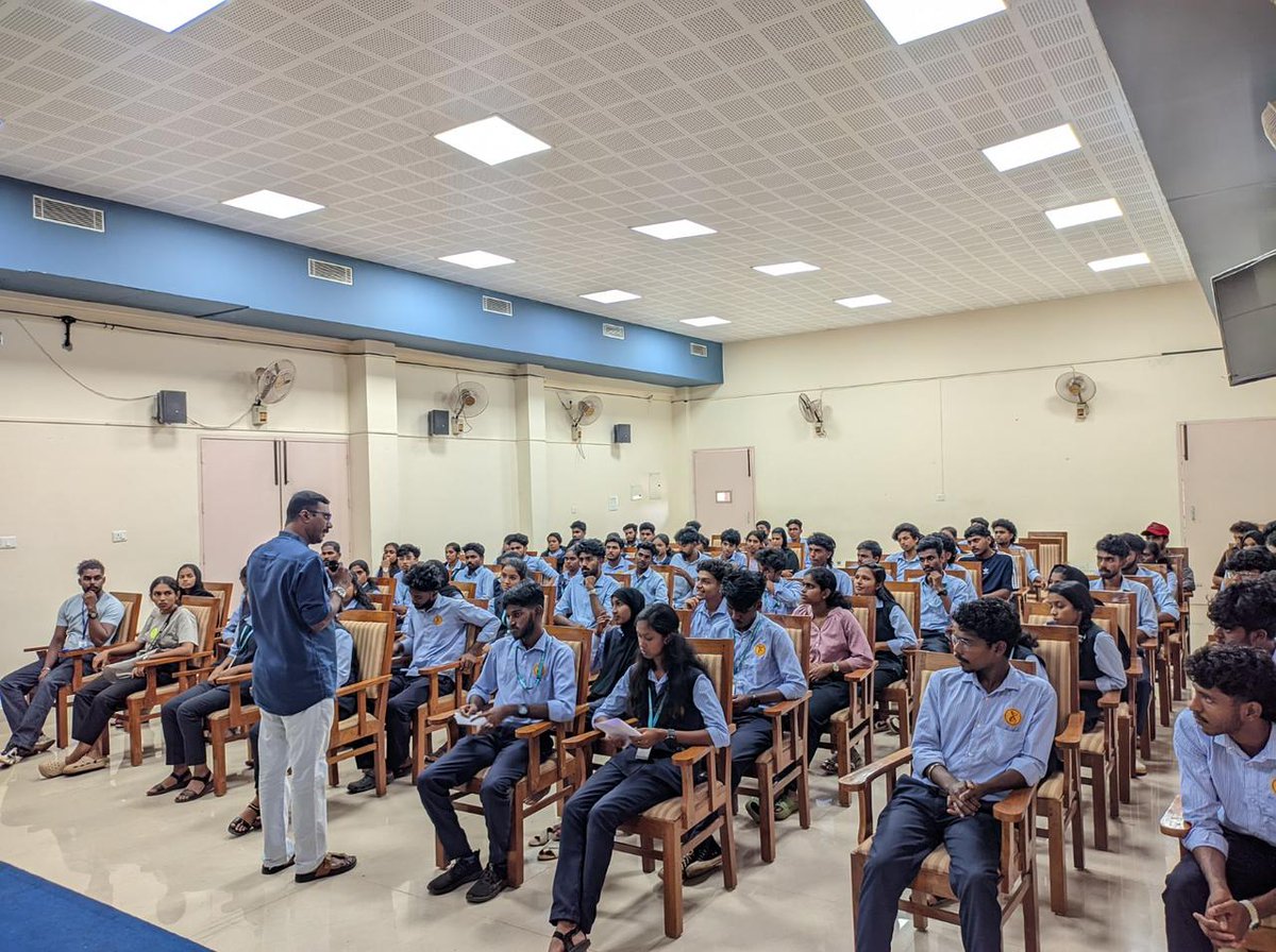 KvasuPookode's tweet photo. The Directorate of Students Welfare, KVASU in association with the placement cell of CASM, has organised an awareness workshop at CASM Thiruvazhamkunnu. The session was led by Mr. Sujith Edwin Pereira, Director, National Institute for Training and Educational Research (NaITER). https://t.co/IHdEhoxUMr