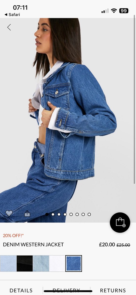laura280's tweet photo. @boohoo can someone help me please? Think I’ve been sent the wrong colour item! Ordered this mid blue denim jacket but received this colour! https://t.co/RqBsjaJwcb