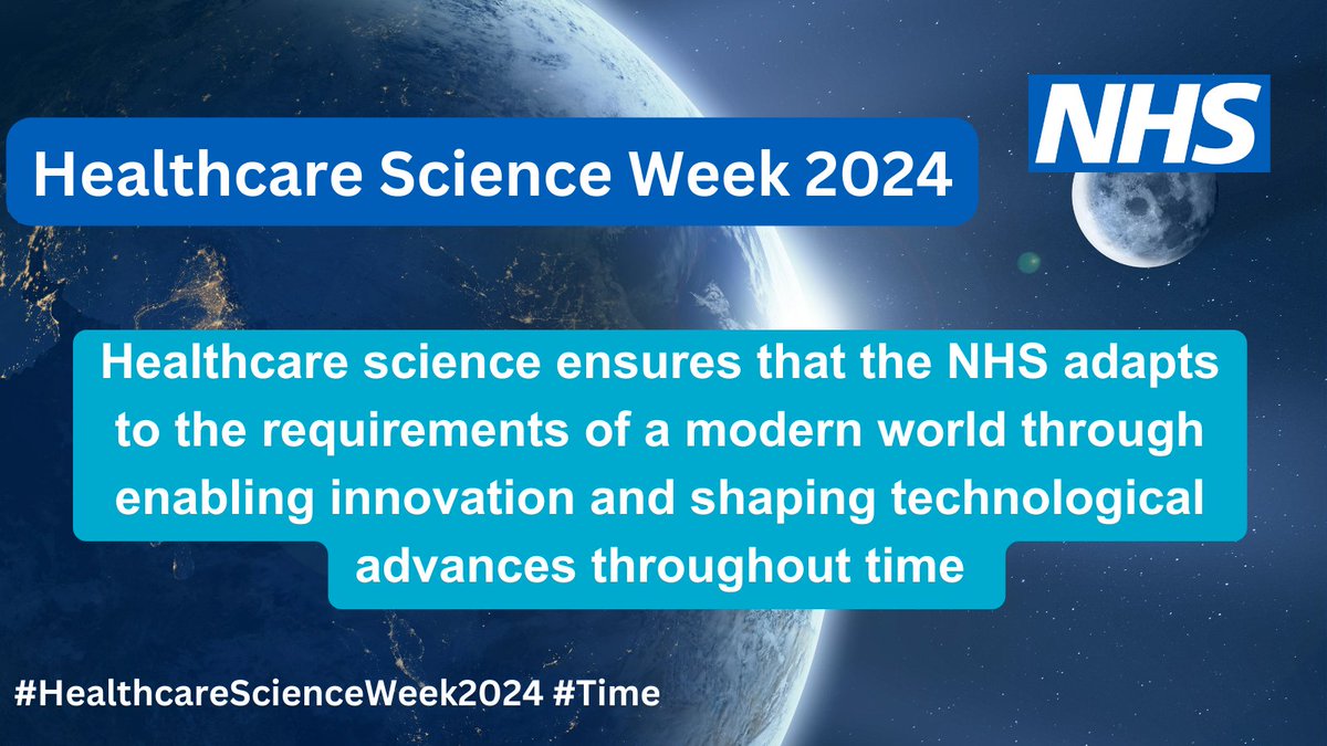 Healthcare science ensures that the NHS adapts to the requirements of a modern world through enabling innovation and shaping technological advances #HealthcareScienceWeek2024 #Time