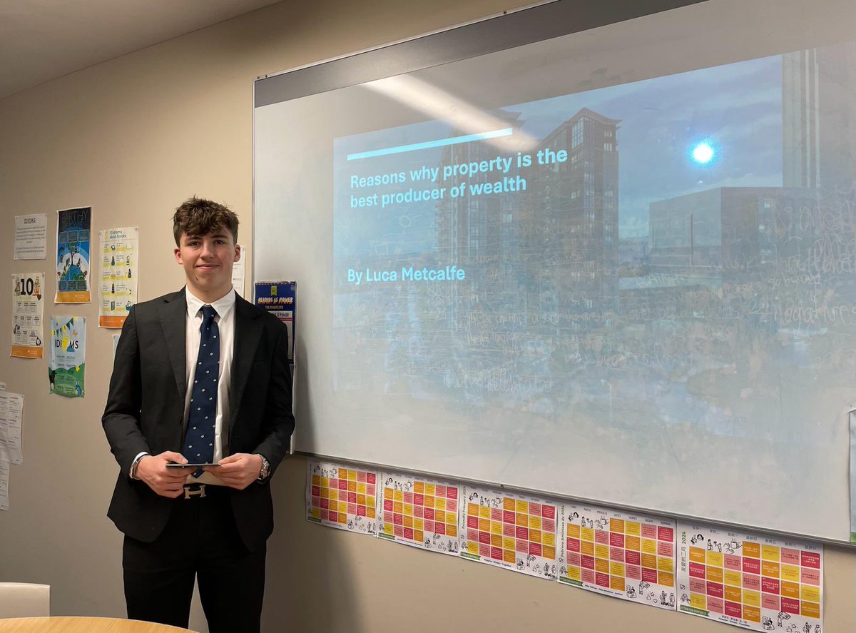 Congratulations to Luca who delivered an excellent EPQ presentation yesterday.
