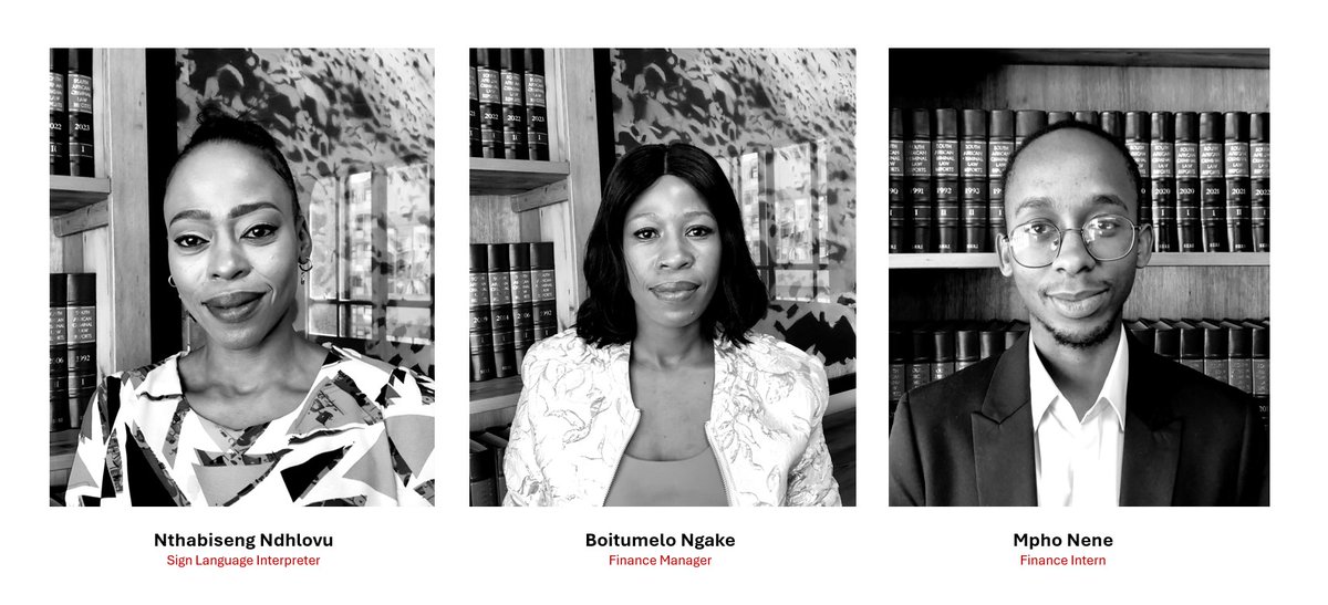 [STAFF NEWS] SERI is delighted to have recently welcomed Boitumelo Ngake & Mpho Nene to the Finance team, & Nthabiseng Ndhlovu as our first sign language interpreter. Nthabiseng will be working closely Qobo Ningiza, our first deaf Candidate Attorney. A big welcome to the team!