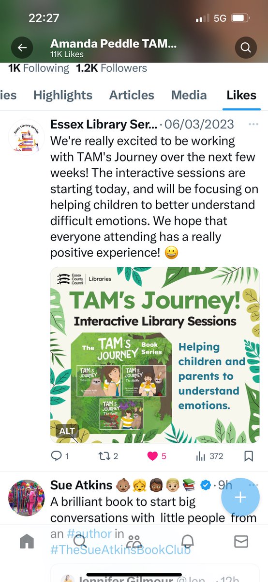 Very excited to see Essex Libraries rolling out TAM Yet another setting where the TAMs Journey books have aligned. 🙏🏻🧠📚🦥❤️ #neuroeducation #emotionalresponseawareness #emotionalregulation #tamsjourney #childrensbooks #librariestransform #libraries #connection