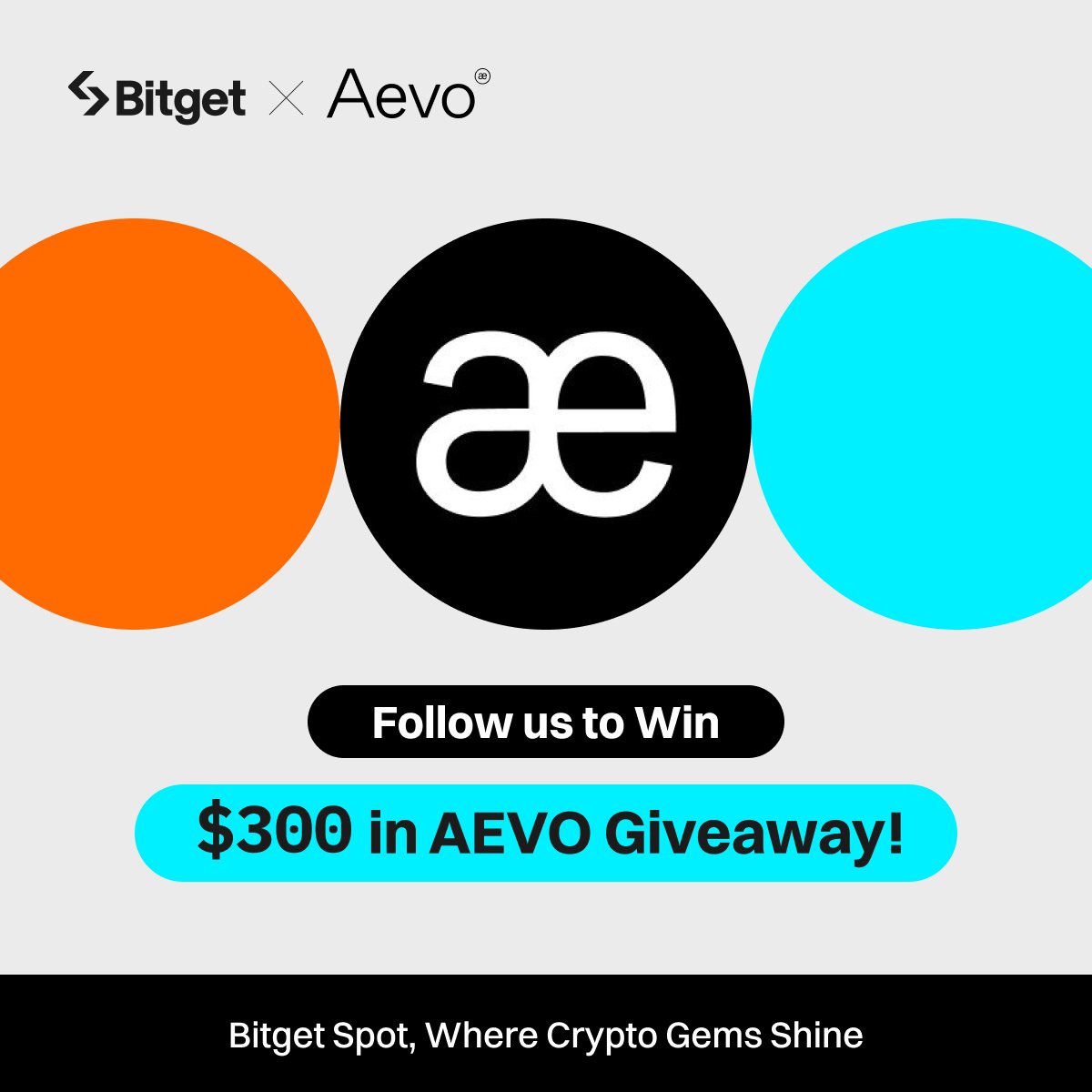 bitget's tweet photo. Join the #Bitget x $AEVO Giveaway! 

💰 $300 in AEVO (10 winners) 

1️⃣ Follow @bitgetglobal
2⃣ Repost with #AEVOxBitget & tag your friends 
3⃣ Fill out the form: https://t.co/Yv0SnUt6u2
4⃣ Join: https://t.co/f7DL1nSPpL