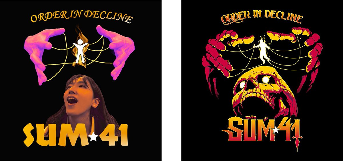 NabemanNabeoni's tweet photo. #まぎじゃむ マギーの完コピ(再現)シリーズ
今週の Sum 41「Order in Decline」のジャケット再現♫
マギーちゃん、今回ジャケ再現カッコイイ♫
秩序を保って美味しいご飯食べよう♫
#Sum41
@Sum41
#OrderinDecline
#zipfm
@margaret_m0e
@MagicJam778
https://t.co/eota7VlGm9 https://t.co/Ry5TX5LMqU