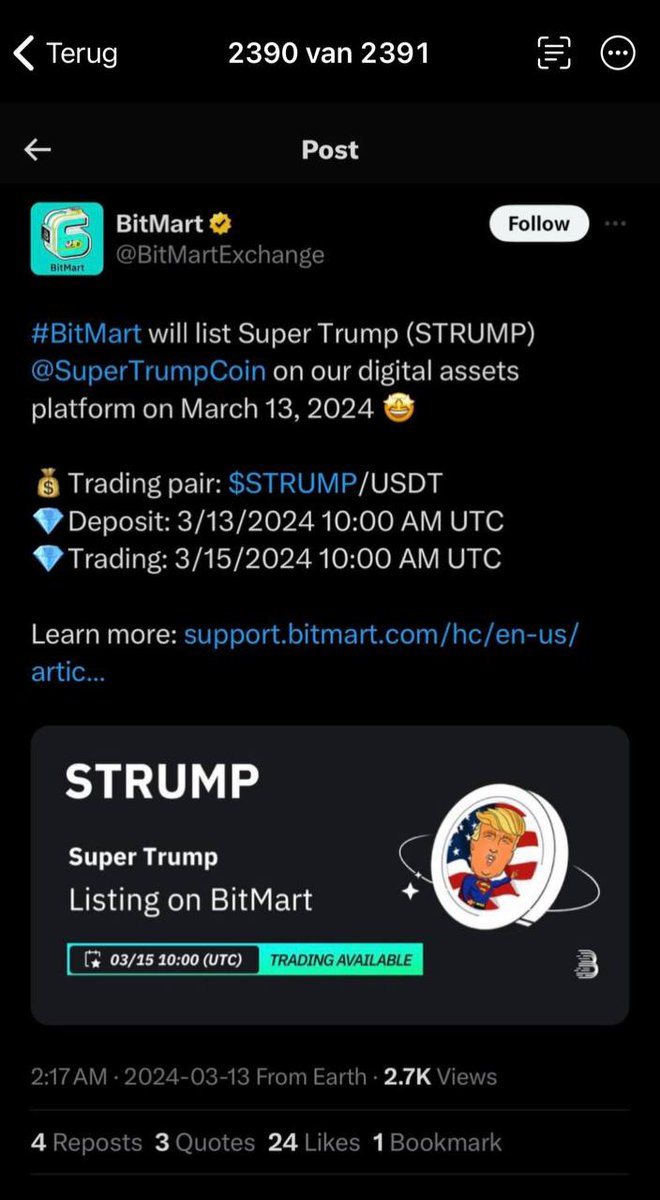 Super Trump Coin tweet media