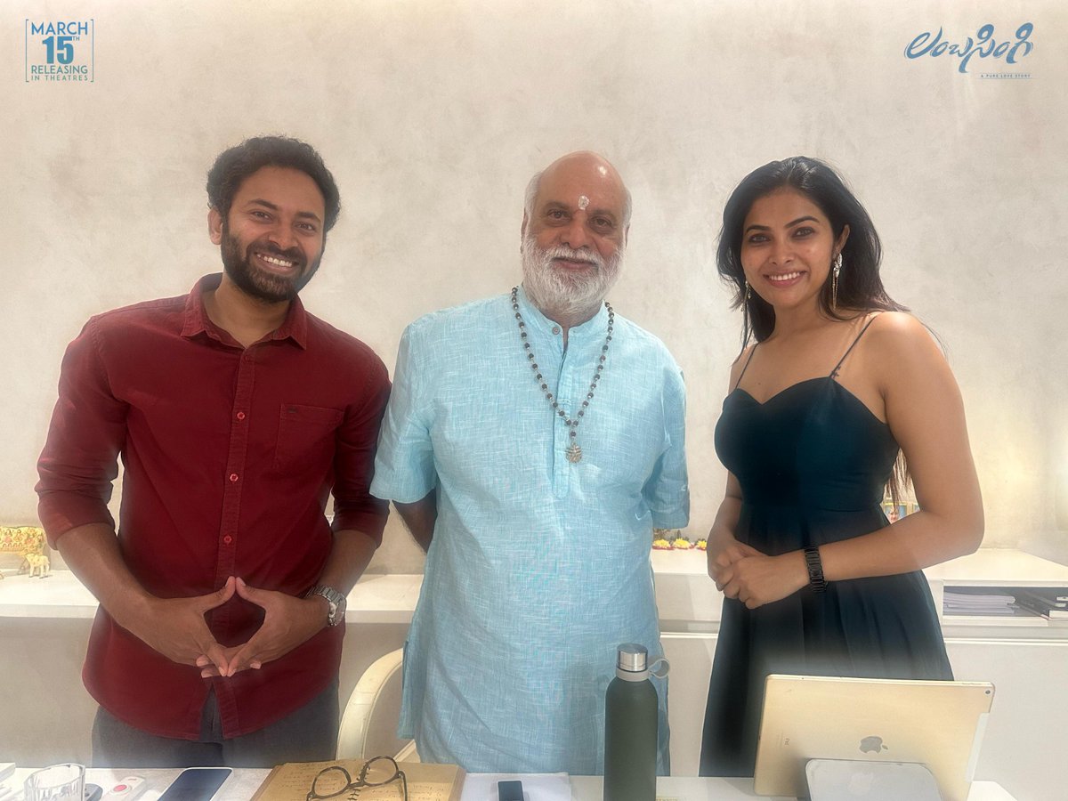 SreedharSri4u's tweet image. #Lambasingi actors @BharatRaj0921 &amp;amp; @DiviActor  meet legendary director @Ragavendraraoba garu to take his blessings ahead of the release. 

#LambasingiFromMarch15th

 @naveengandhidir @kalyankrishna_k #ConceptFilms   #LambasingiTrailer