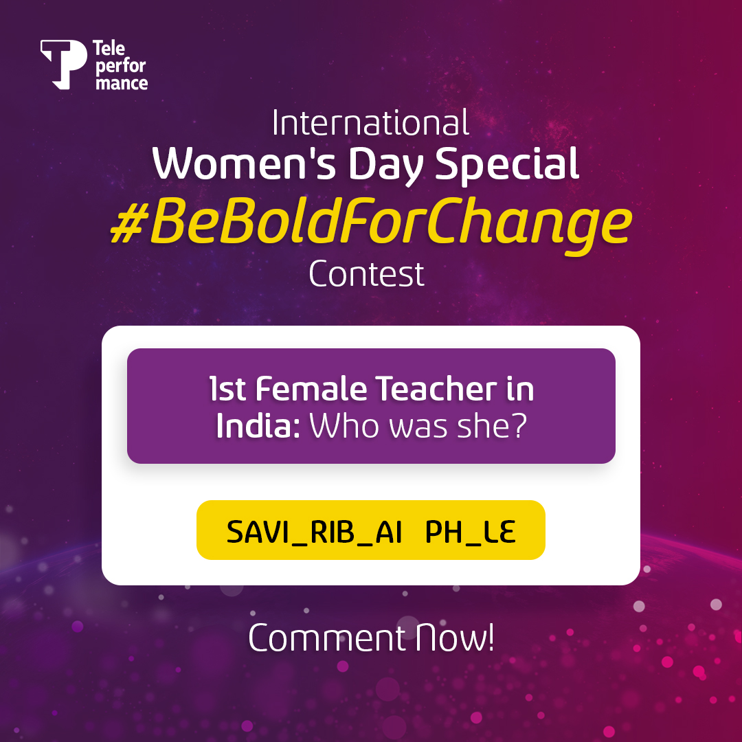 TPIndiaOfficial's tweet image. The 5th question of #BeBoldForChange Contest is here!

Tag @tpindiaofficial, Use #BeBoldForChange, #TPIndia, Tag 3 friends, and Comment now!

#TPIndia #ContestAlert #InternationalWomensDay #WomensDay #WomenEmpowerment